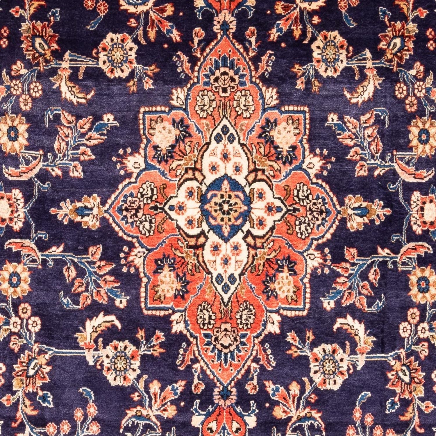 Alfombra persa - Nómada - 338 x 216 cm - azul oscuro
