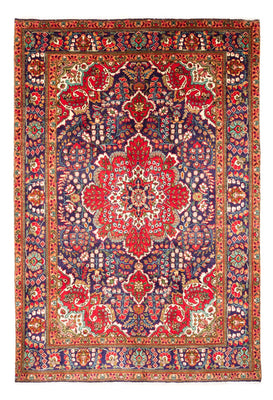 Alfombra persa - Tabriz - 300 x 206 cm - azul oscuro