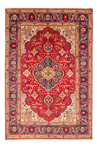 Alfombra persa - Tabriz - 296 x 197 cm - rojo