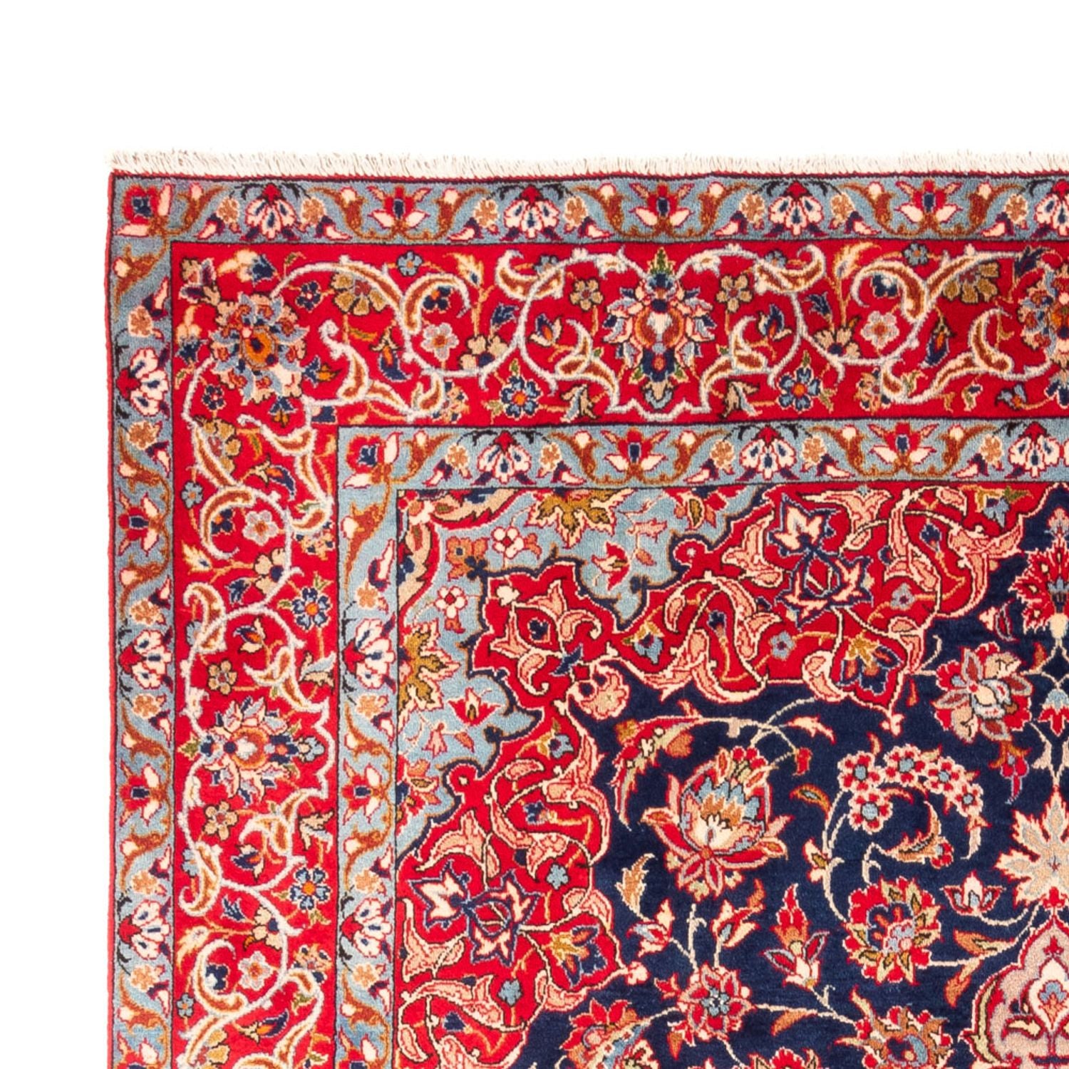 Alfombra persa - Clásica - 321 x 207 cm - azul oscuro