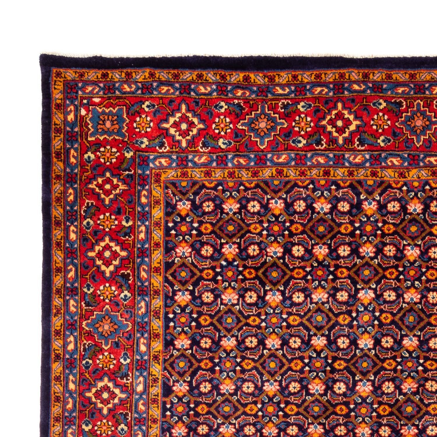 Alfombra persa - Nómada - 321 x 240 cm - azul oscuro