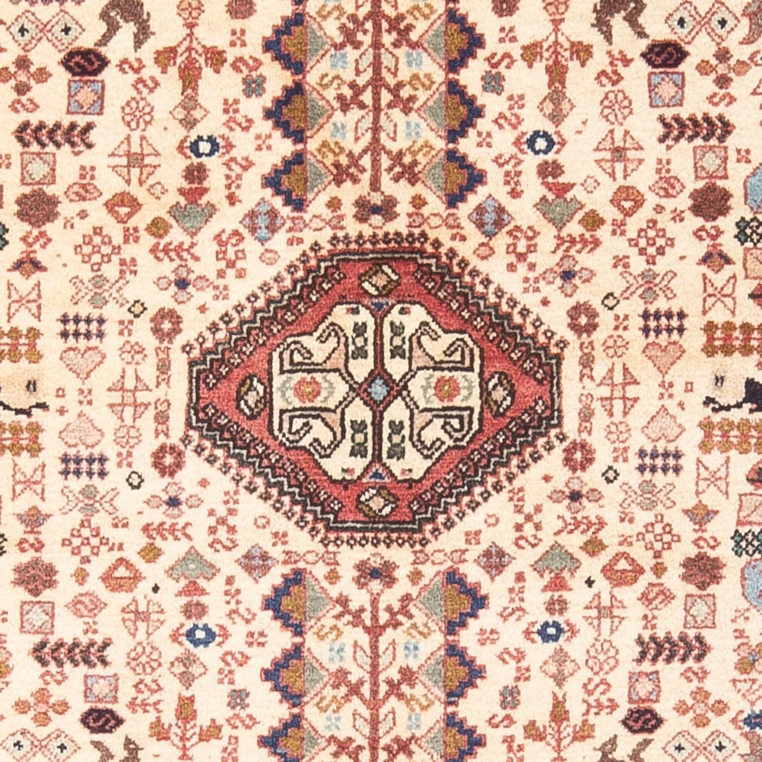 Alfombra persa - Nómada - 145 x 105 cm - crema