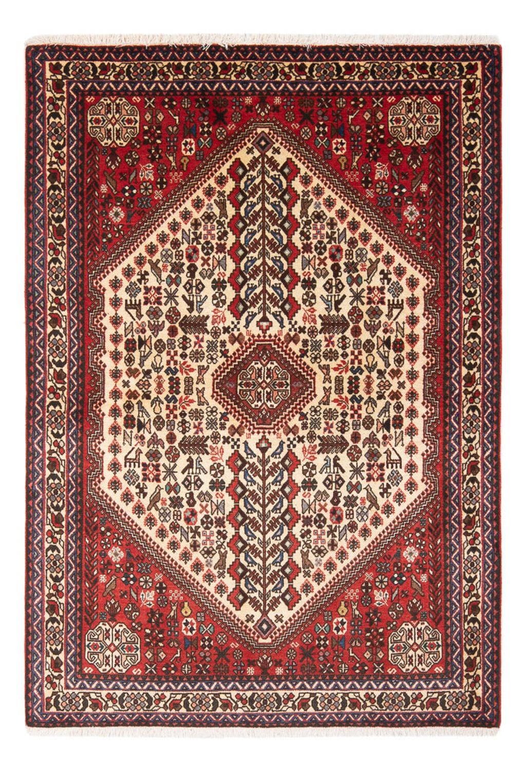 Alfombra persa - Nómada - 155 x 103 cm - crema
