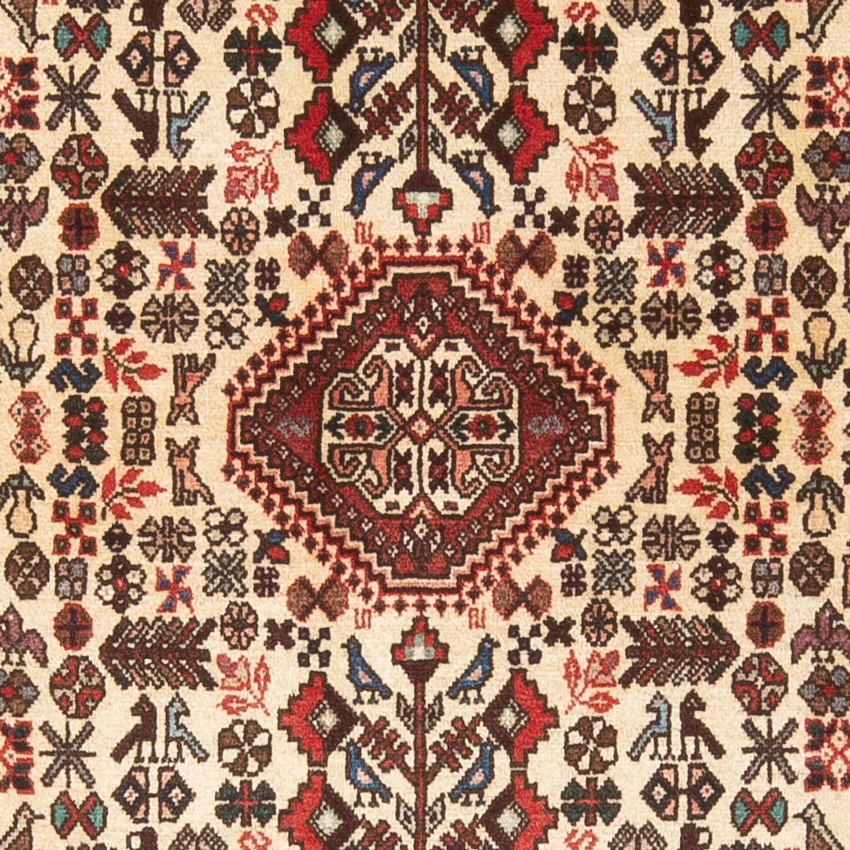 Alfombra persa - Nómada - 155 x 103 cm - crema