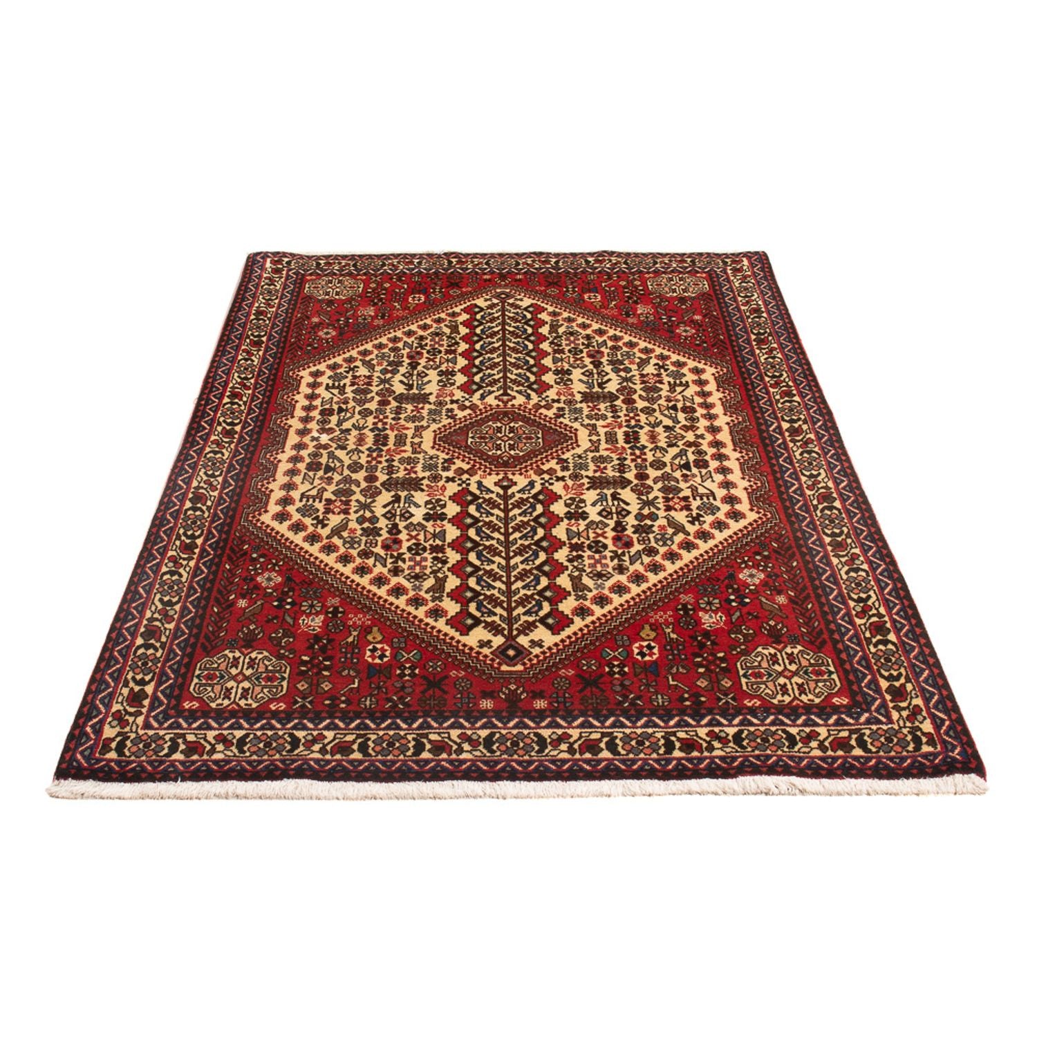 Alfombra persa - Nómada - 155 x 103 cm - crema