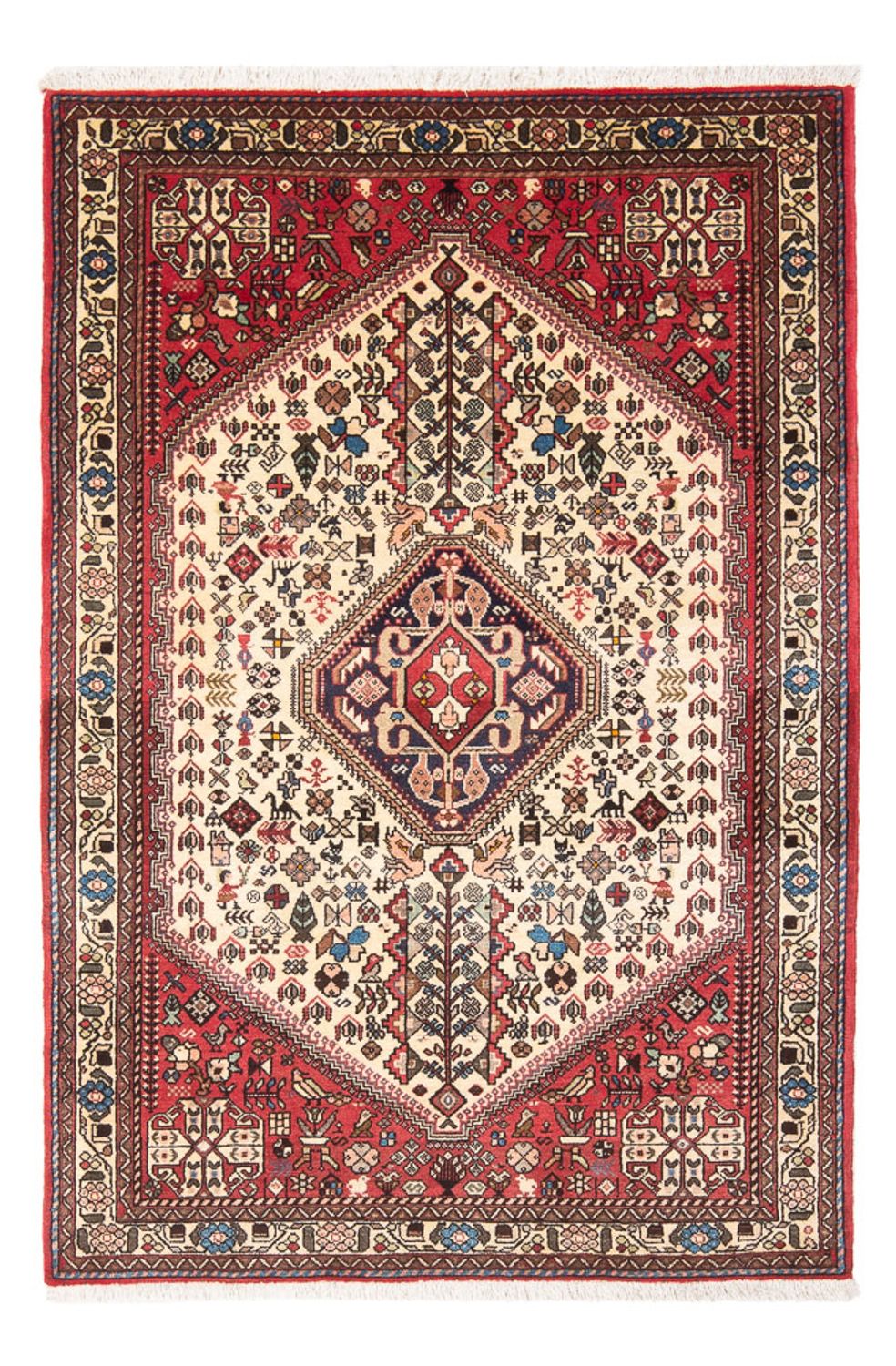 Alfombra persa - Nómada - 155 x 97 cm - crema