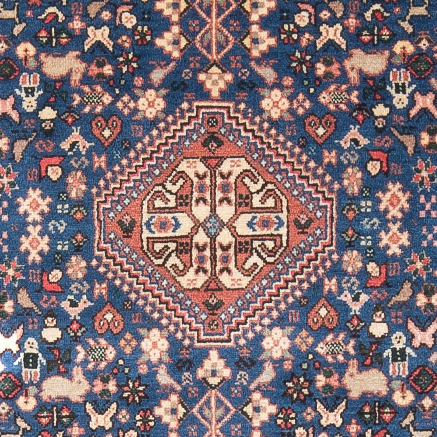 Alfombra persa - Nómada - 147 x 103 cm - azul