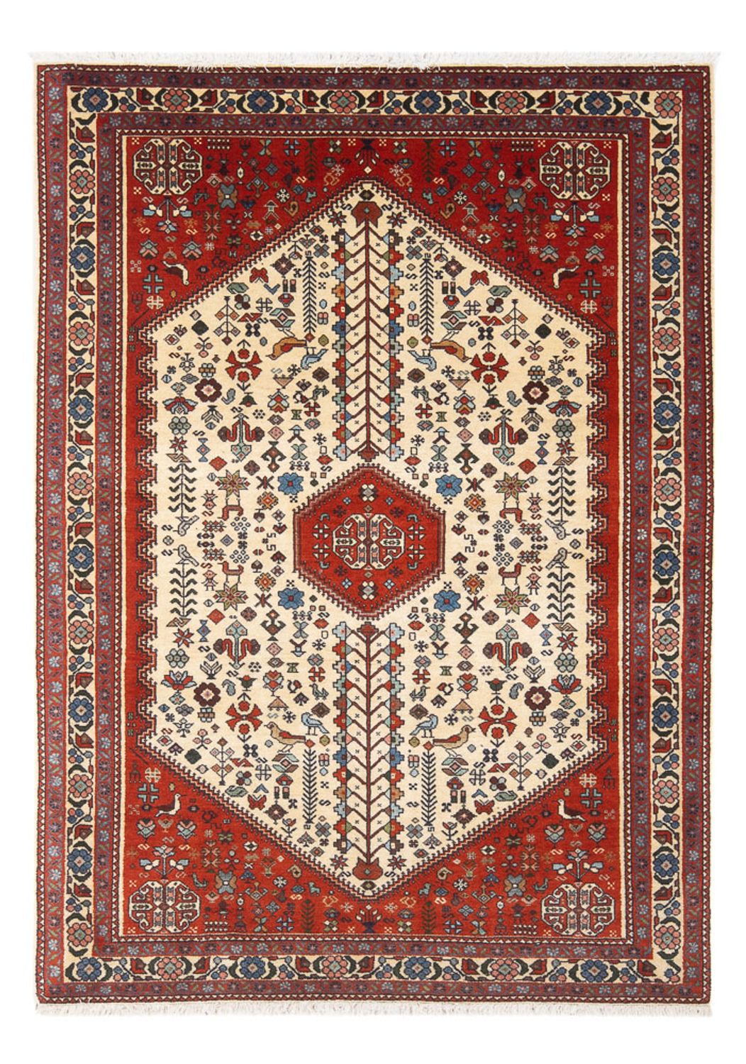Alfombra persa - Nómada - 154 x 100 cm - crema