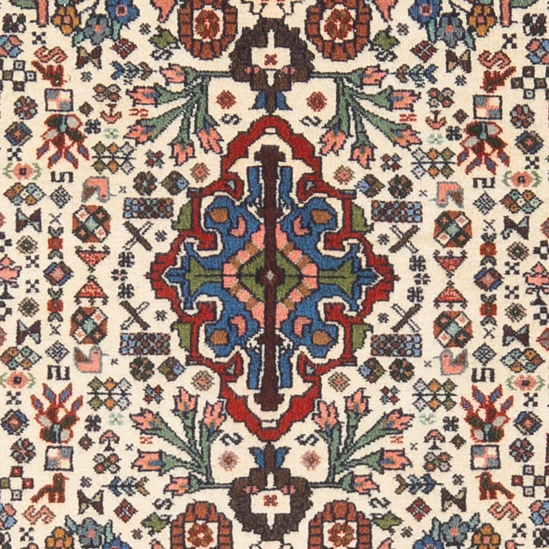 Alfombra persa - Nómada - 140 x 106 cm - crema