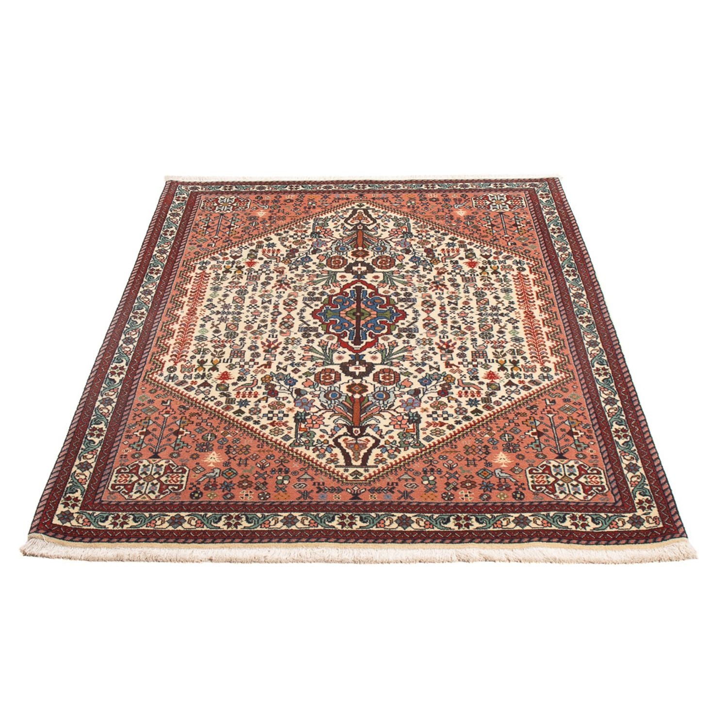 Alfombra persa - Nómada - 140 x 106 cm - crema