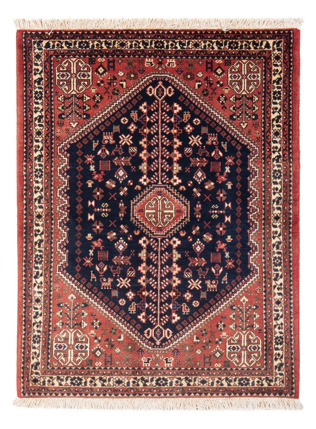 Alfombra persa - Nómada - 152 x 104 cm - azul oscuro
