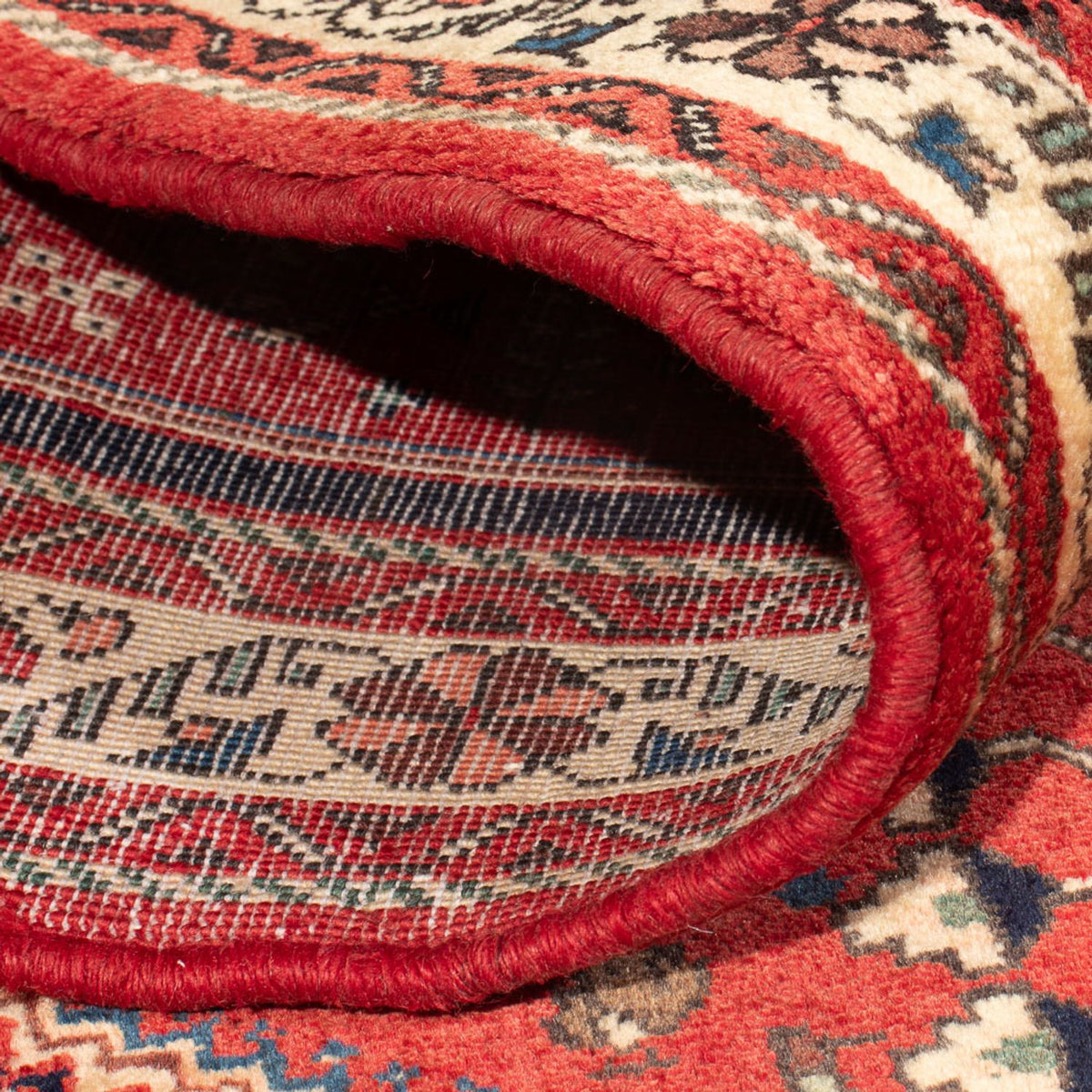 Alfombra persa - Nómada - 147 x 100 cm - rojo