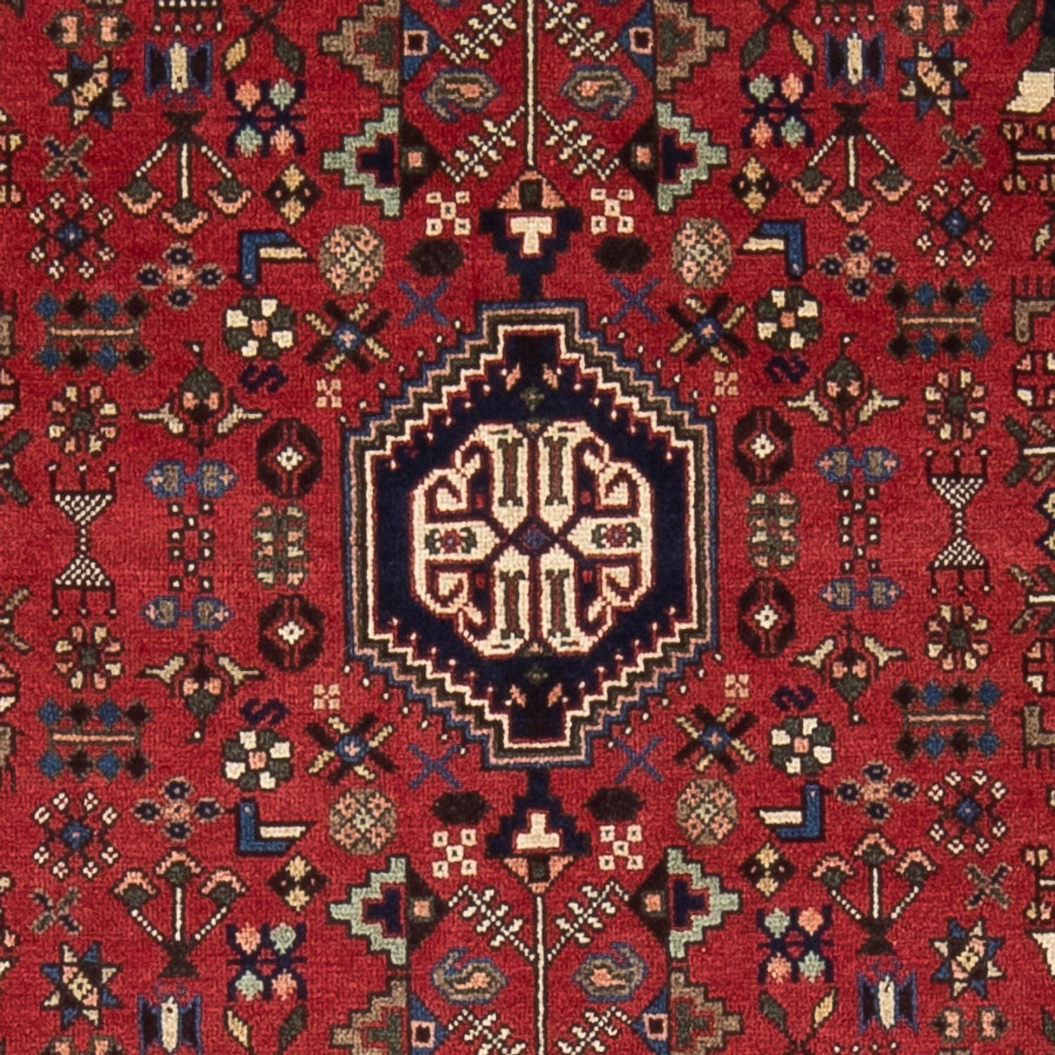 Alfombra persa - Nómada - 154 x 103 cm - rojo