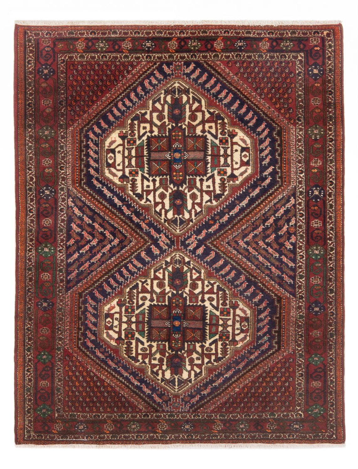 Alfombra persa - Nómada - 180 x 128 cm - rojo