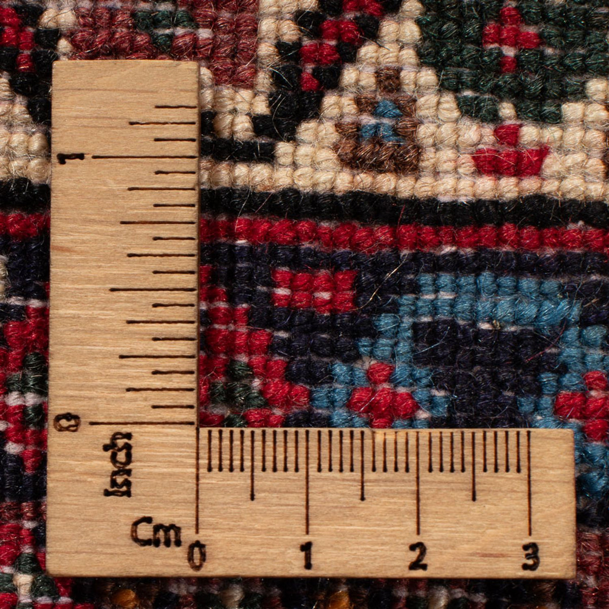 Alfombra persa - Nómada - 170 x 128 cm - azul oscuro