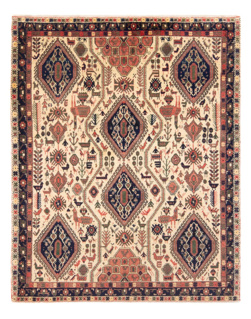 Alfombra persa - Nómada - 178 x 140 cm - crema