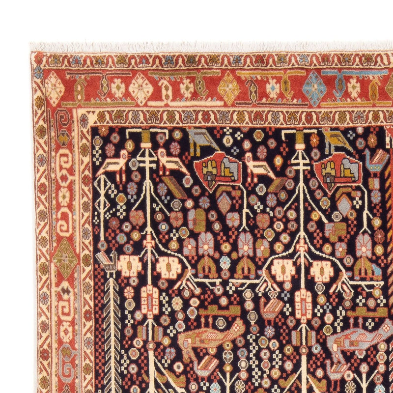 Alfombra persa - Nómada - 200 x 154 cm - azul oscuro