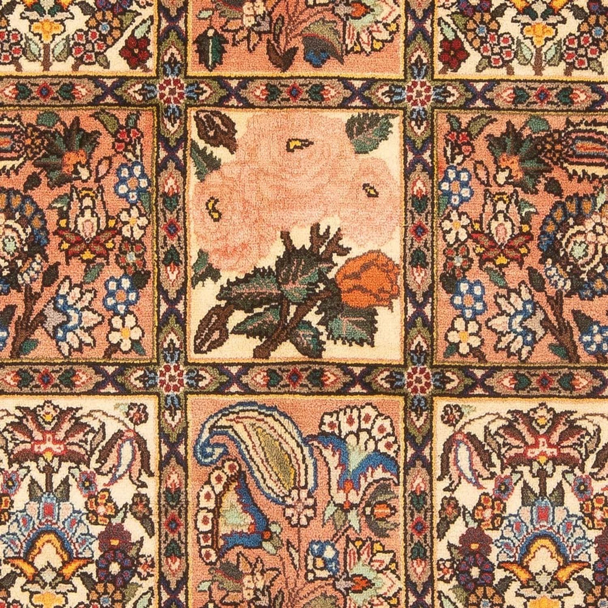 Alfombra persa - Nómada - 212 x 136 cm - multicolor