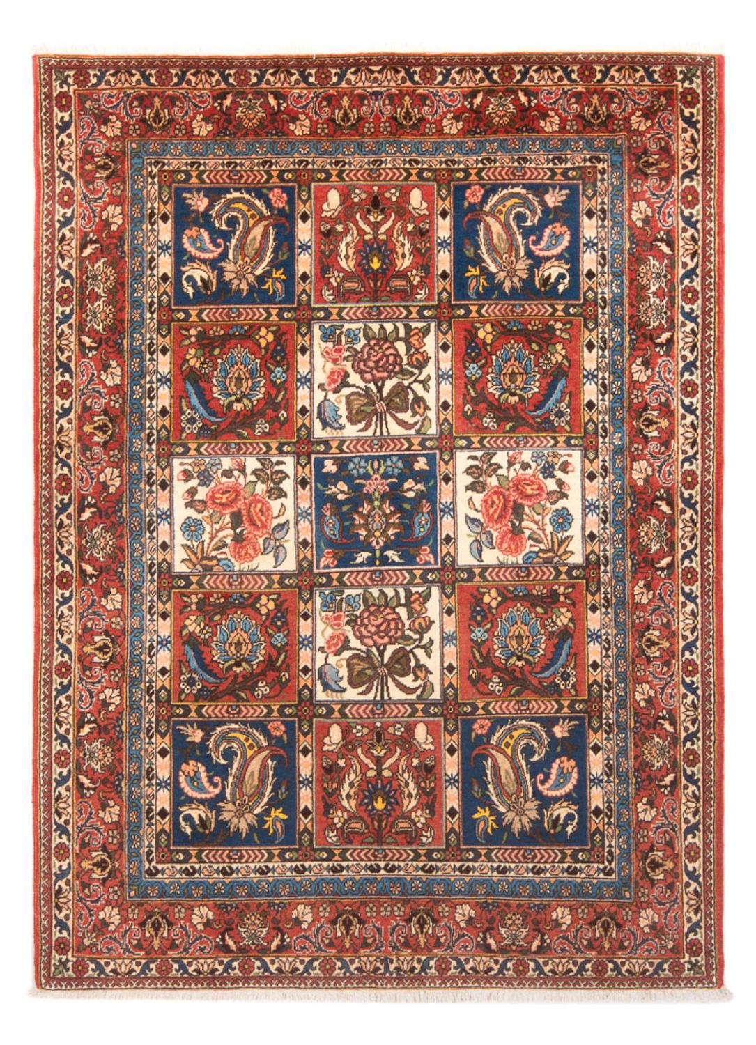 Alfombra persa - Nómada - 198 x 135 cm - multicolor