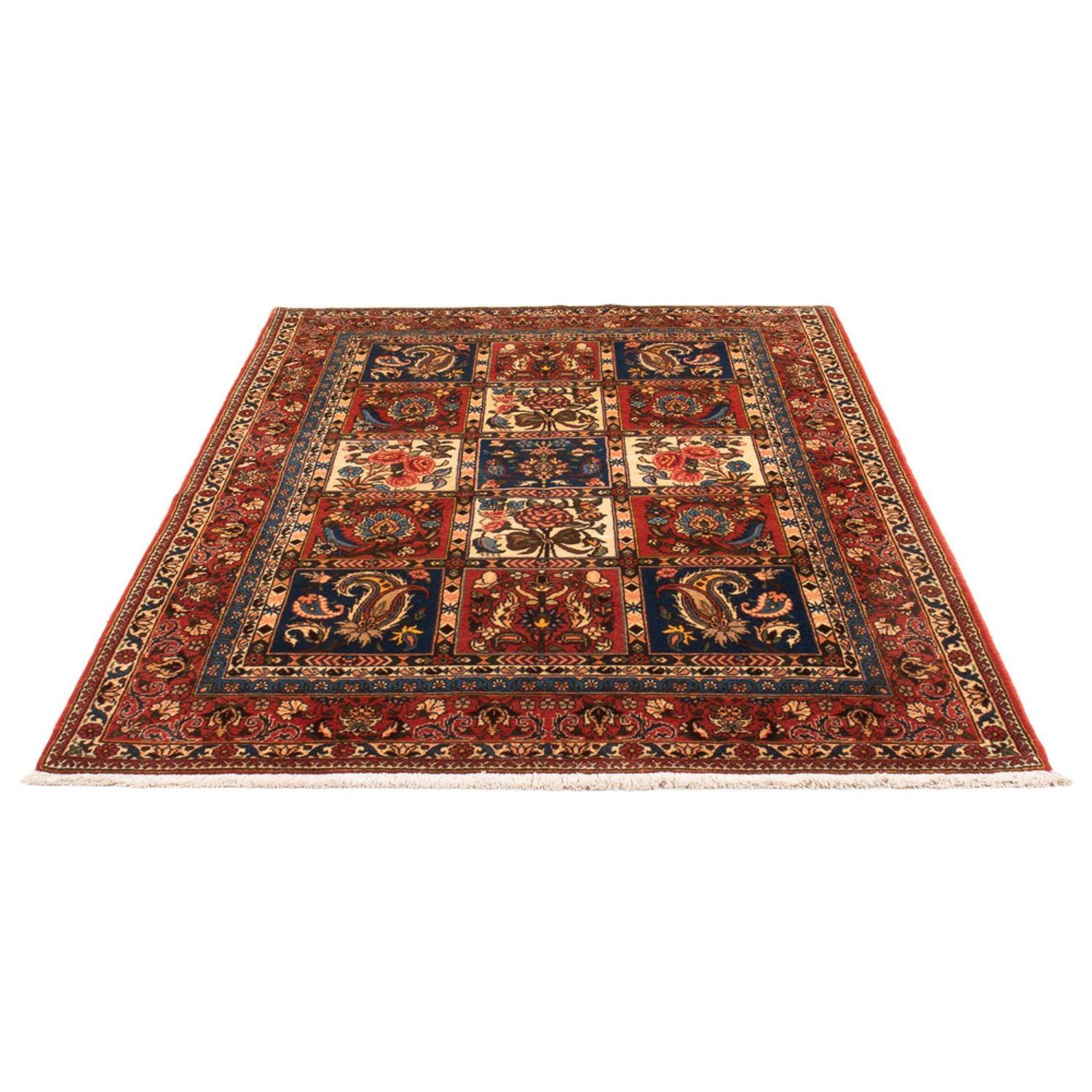 Alfombra persa - Nómada - 198 x 135 cm - multicolor
