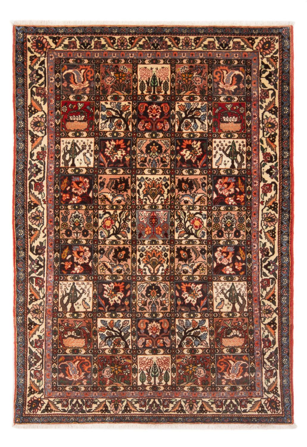 Alfombra persa - Nómada - 210 x 140 cm - multicolor