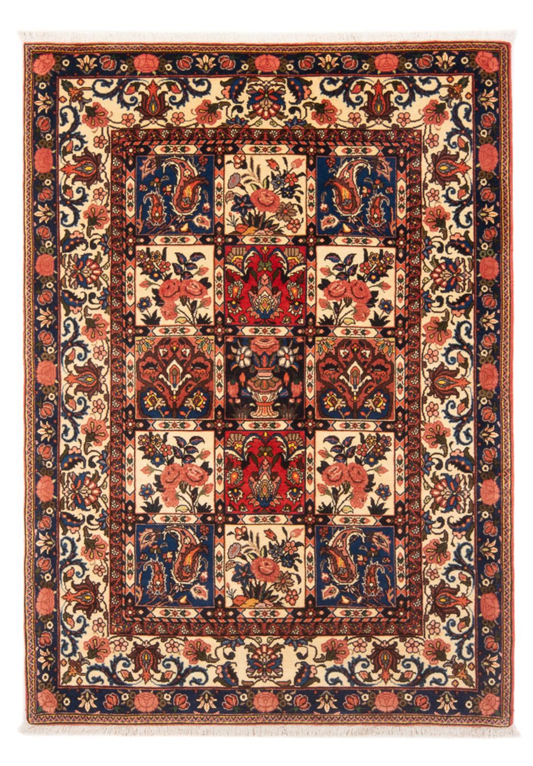 Alfombra persa - Nómada - 195 x 133 cm - multicolor