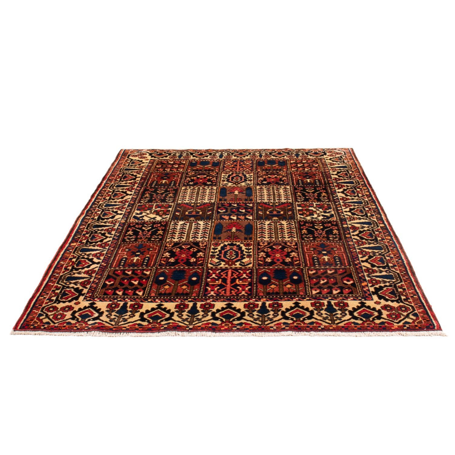 Alfombra persa - Nómada - 210 x 147 cm - multicolor