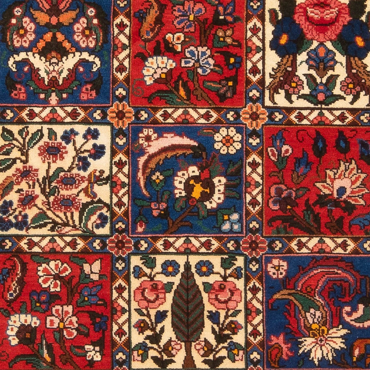 Alfombra persa - Nómada - 205 x 138 cm - multicolor