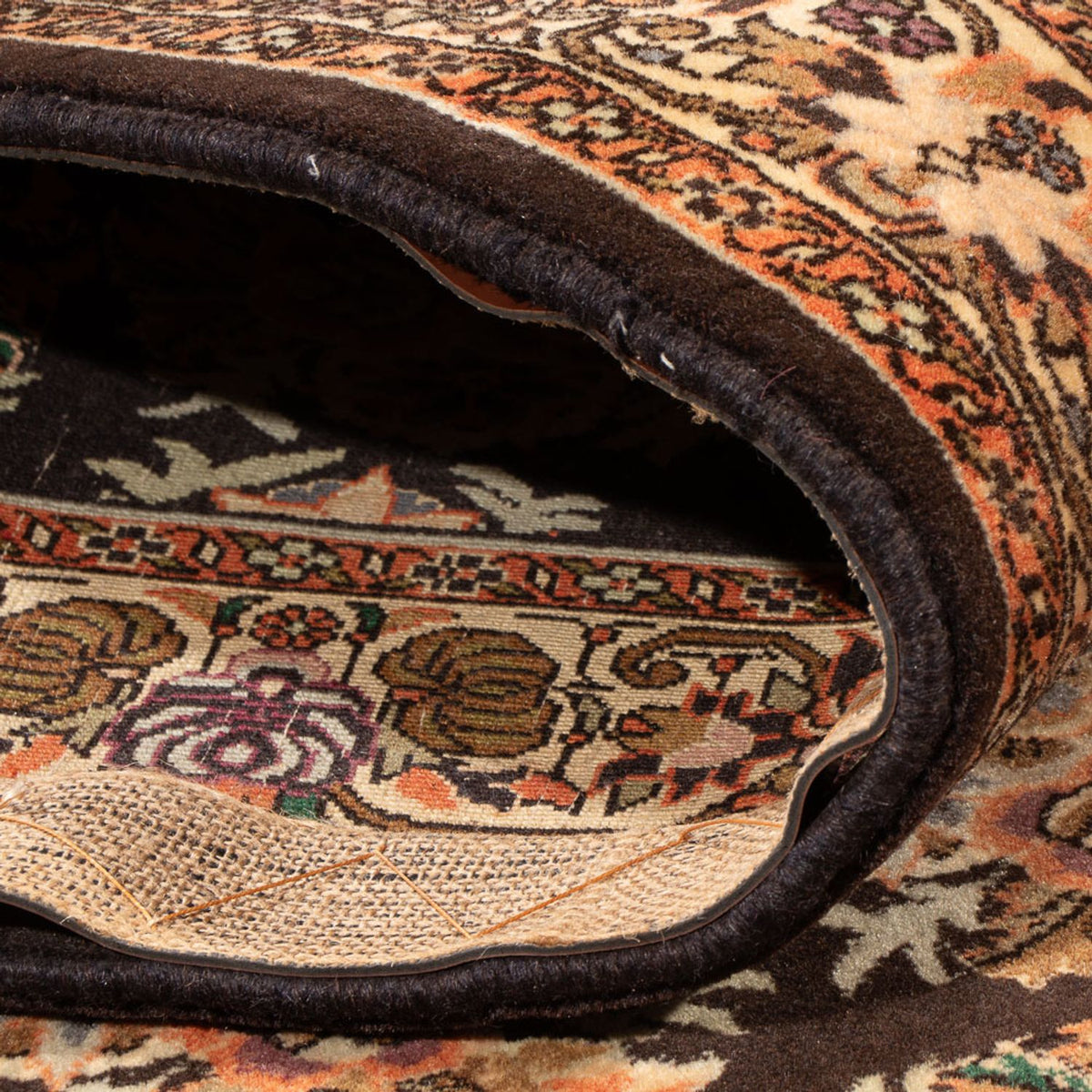 Alfombra de pasillo Alfombra persa - Bidjar - 222 x 128 cm - azul oscuro