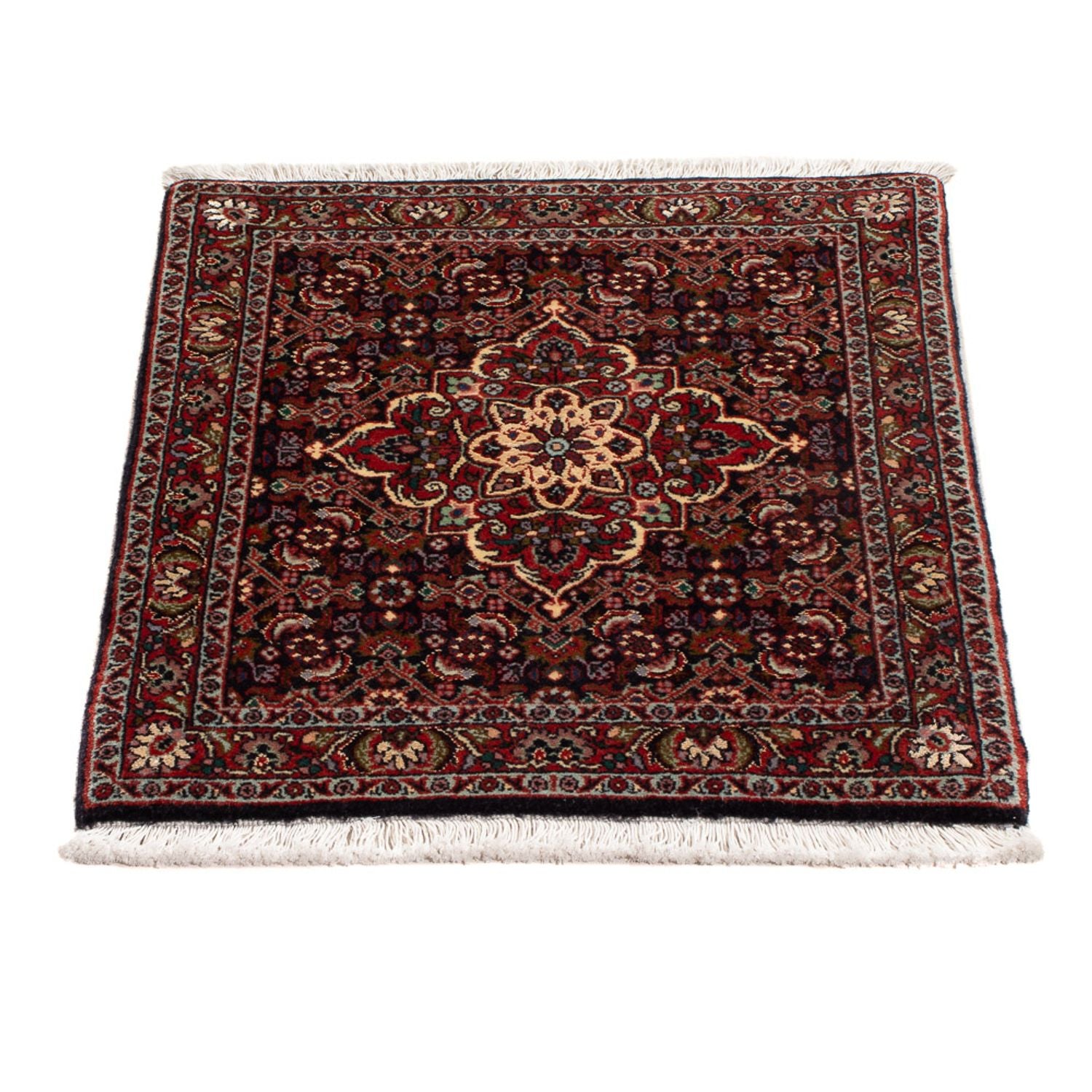 Alfombra persa - Bidjar - 71 x 46 cm - azul oscuro