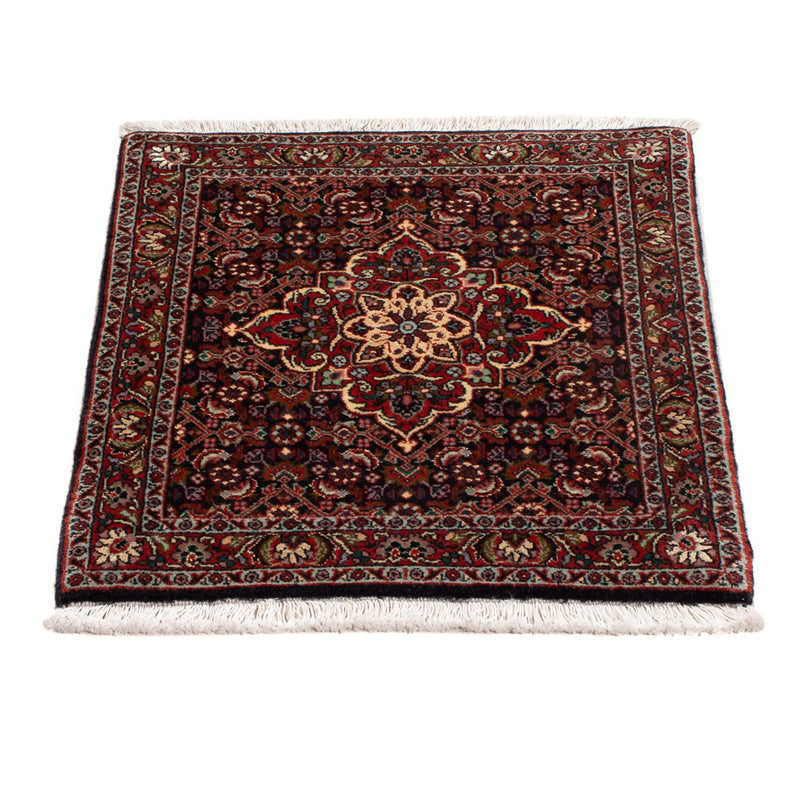 Alfombra persa - Bidjar - 71 x 46 cm - azul oscuro