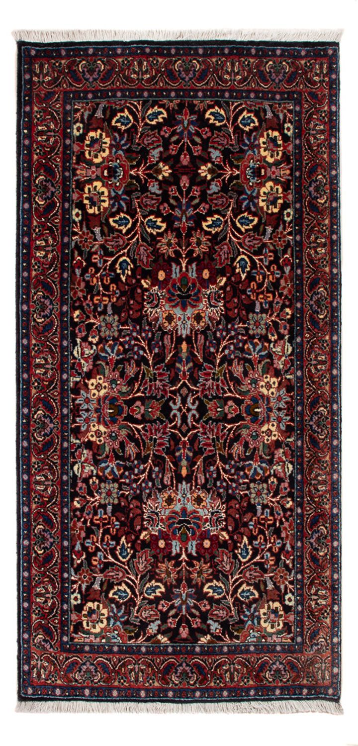 Alfombra persa - Bidjar - 117 x 60 cm - azul oscuro