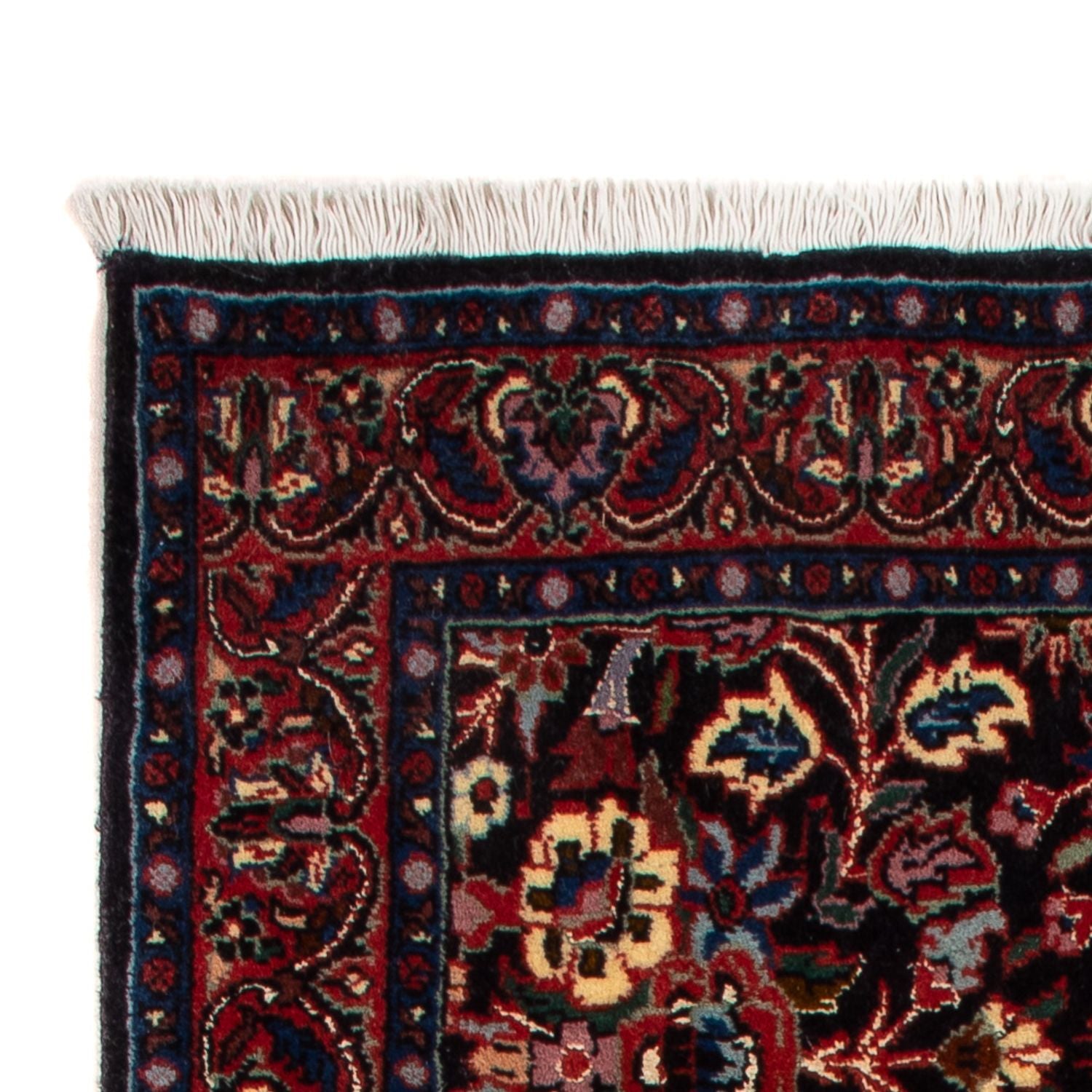 Alfombra persa - Bidjar - 117 x 60 cm - azul oscuro