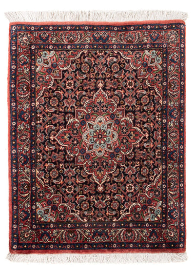 Bidjar - Takab Alfombra 50x67cm - Alfombra persa - azul oscuro