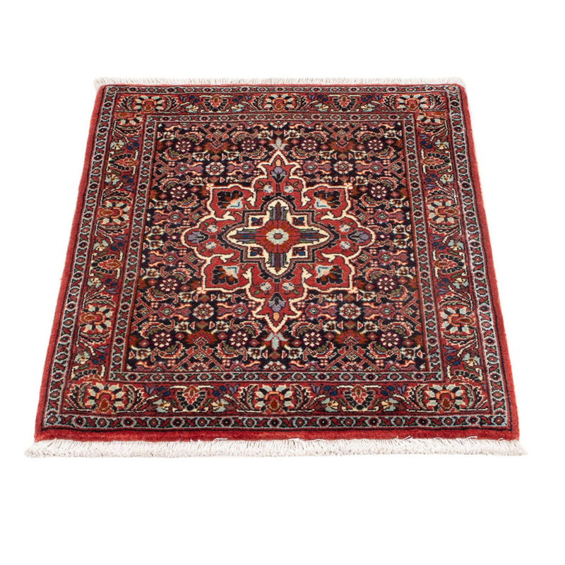 Alfombra persa - Bidjar - 68 x 52 cm - azul oscuro