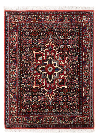 Bidjar - Takab Alfombra 50x70cm - Alfombra persa - azul oscuro