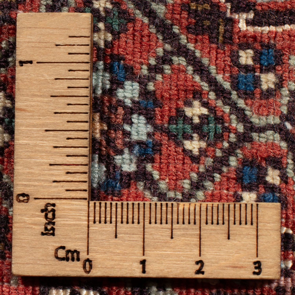 Alfombra persa - Bidjar - 60 x 50 cm - rojo