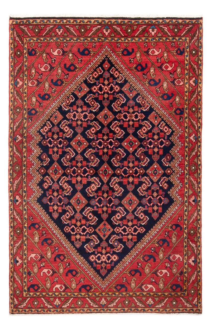 Alfombra persa - Nómada - 218 x 140 cm - azul oscuro