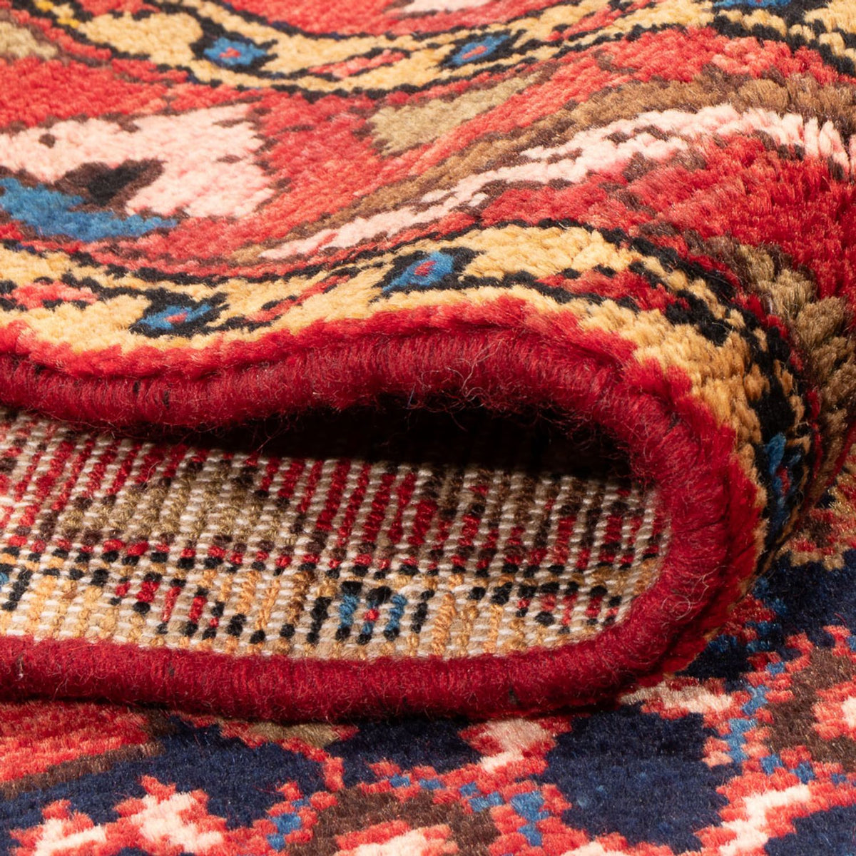 Alfombra persa - Nómada - 218 x 140 cm - azul oscuro