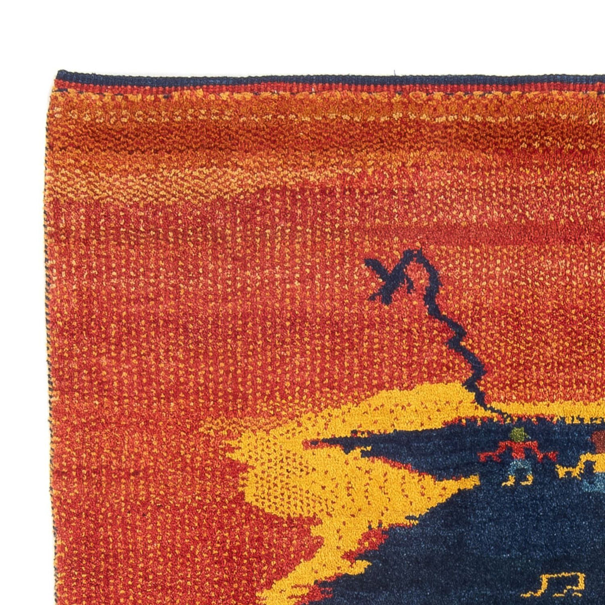 Gabbeh persa Alfombra 150x193cm - Perserteppich Wollteppich
