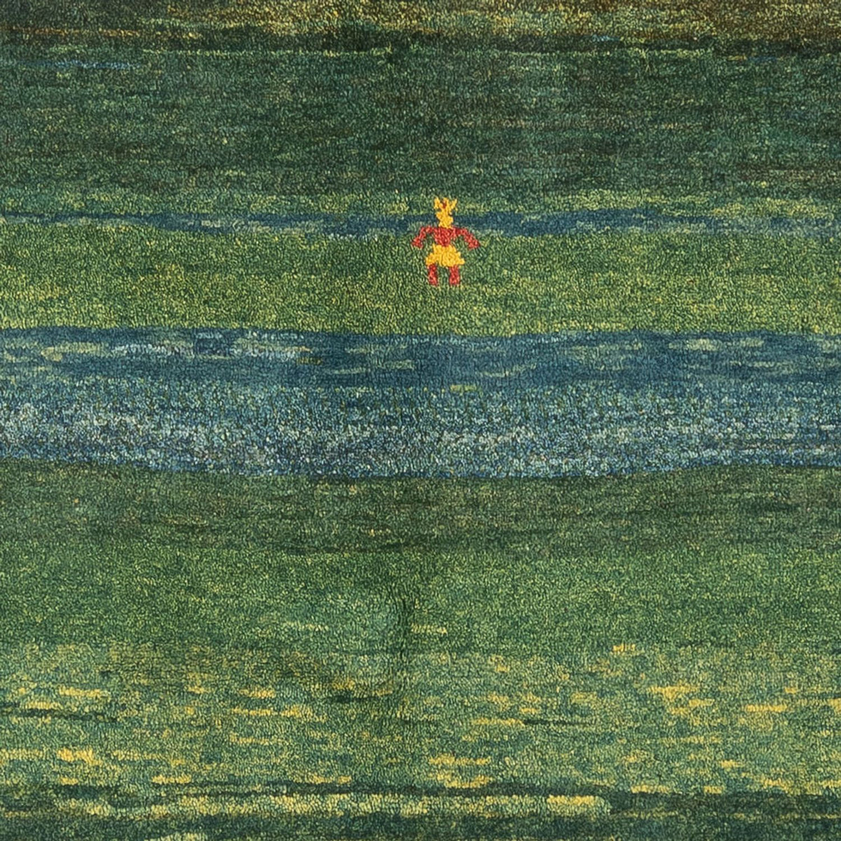 Alfombra Gabbeh - Persa - 183 x 146 cm - verde menta