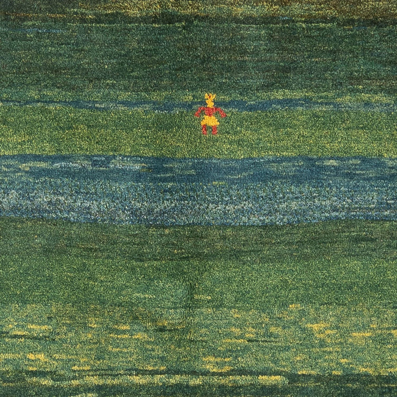 Alfombra Gabbeh - Persa - 183 x 146 cm - verde menta