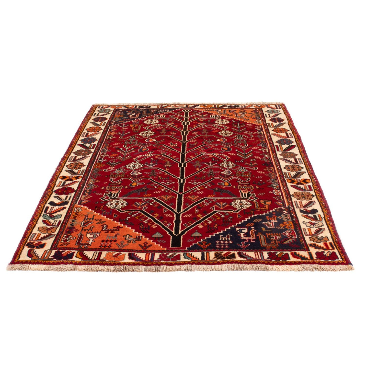 Alfombra persa - Nómada - 192 x 130 cm - rojo