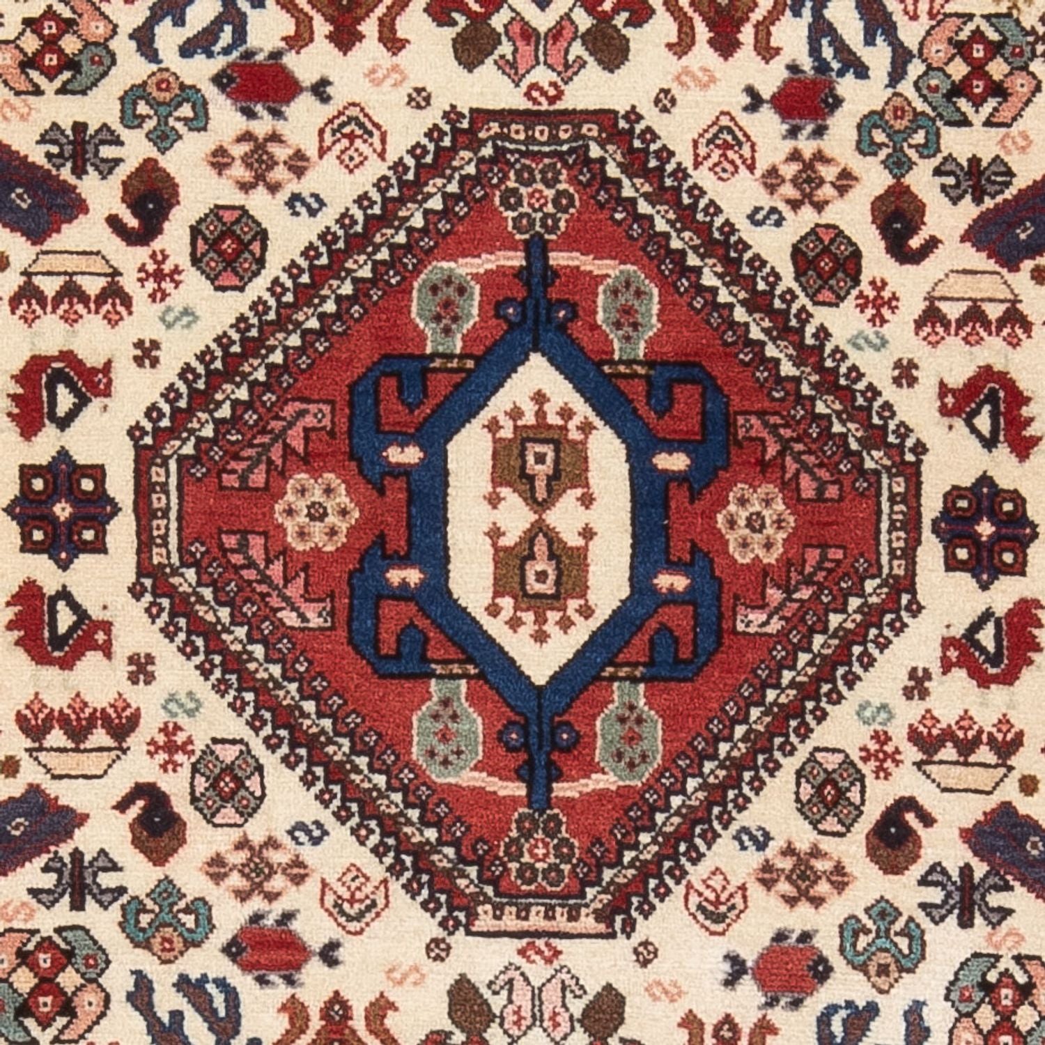 Alfombra persa - Nómada - 154 x 105 cm - crema
