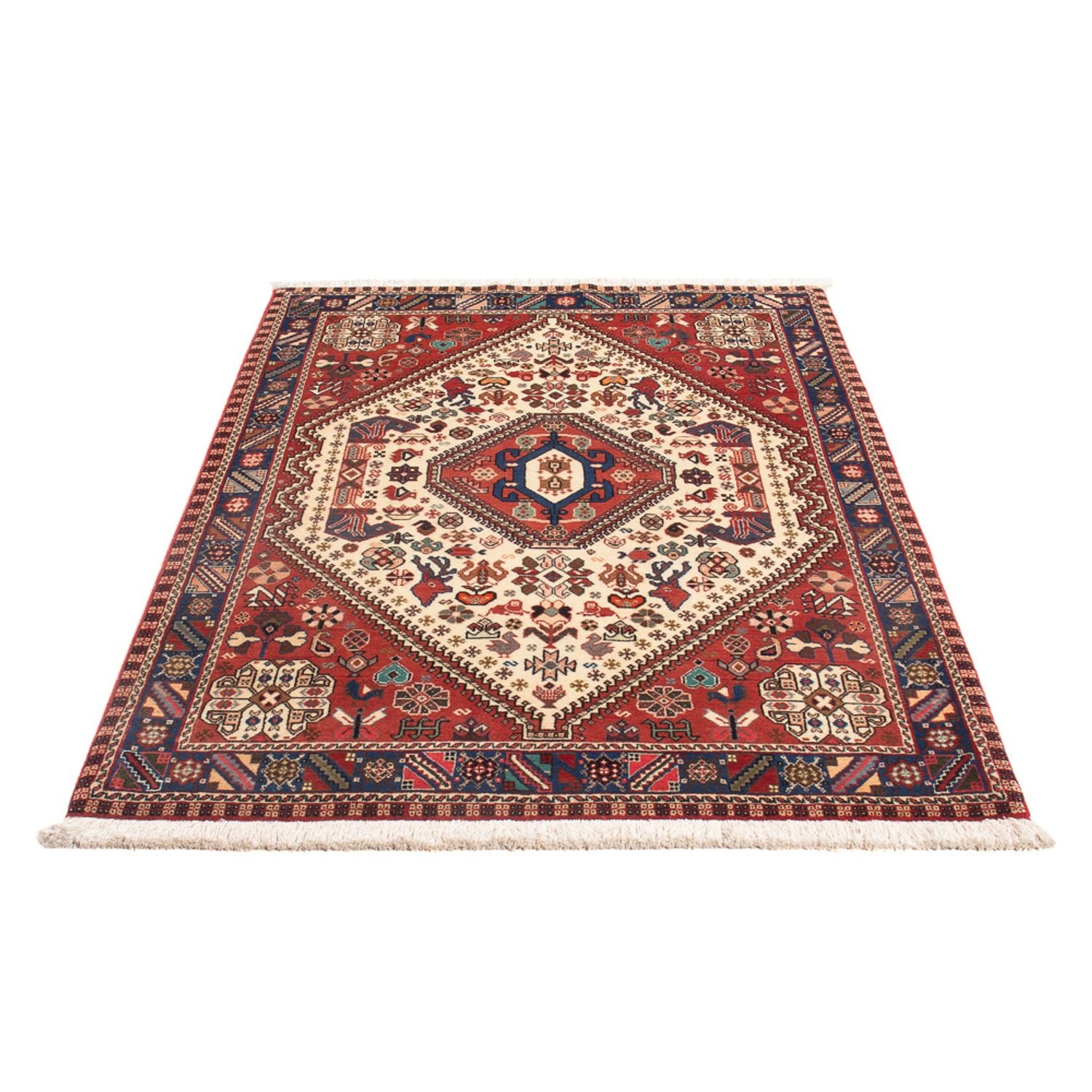 Alfombra persa - Nómada - 154 x 105 cm - crema