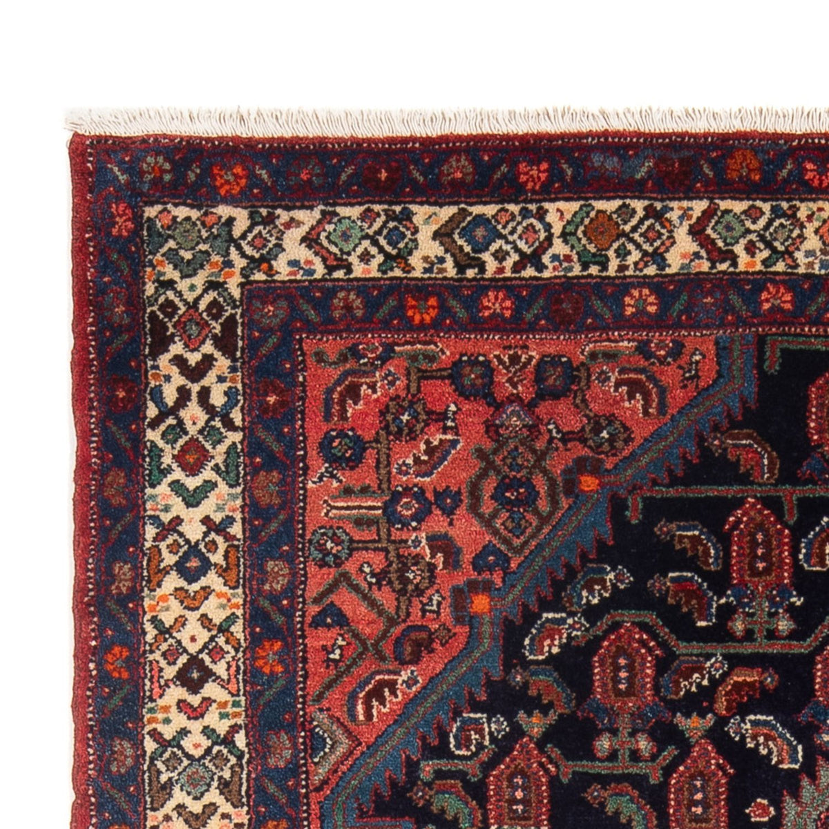 Alfombra persa - Nómada - 220 x 130 cm - azul oscuro