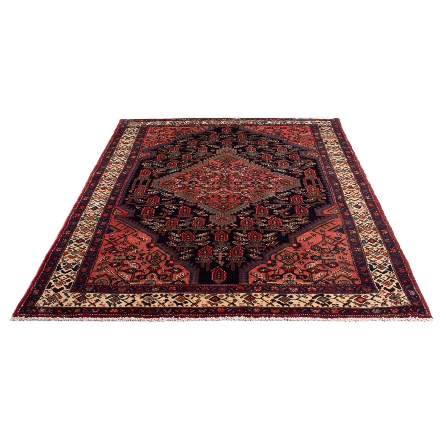 Alfombra persa - Nómada - 220 x 130 cm - azul oscuro