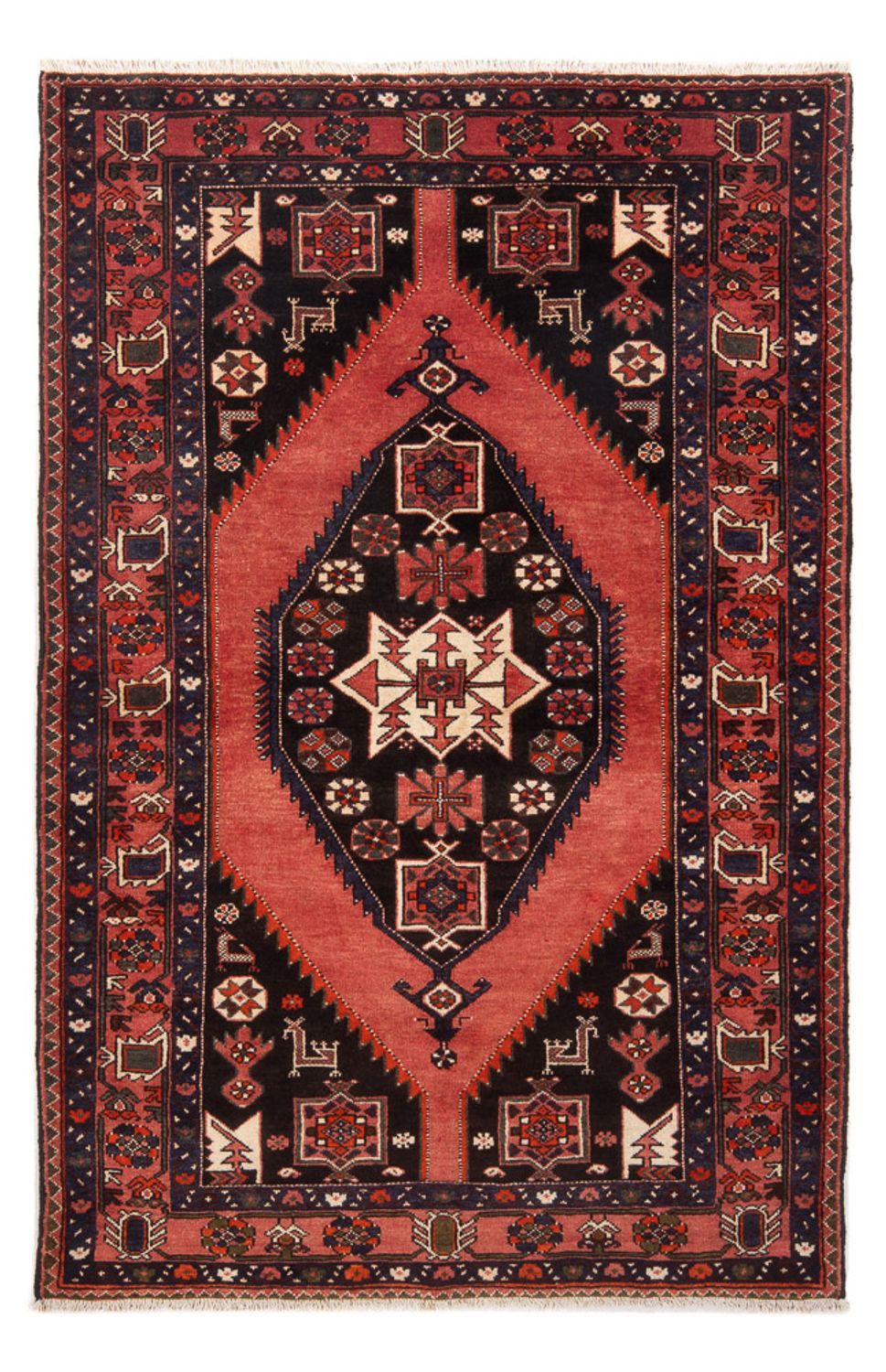 Alfombra persa - Nómada - 215 x 140 cm - naranja