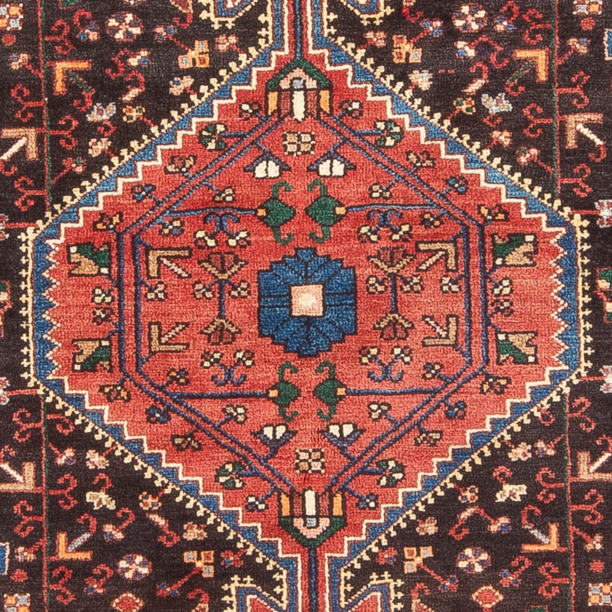 Alfombra persa - Nómada - 215 x 144 cm - rojo claro