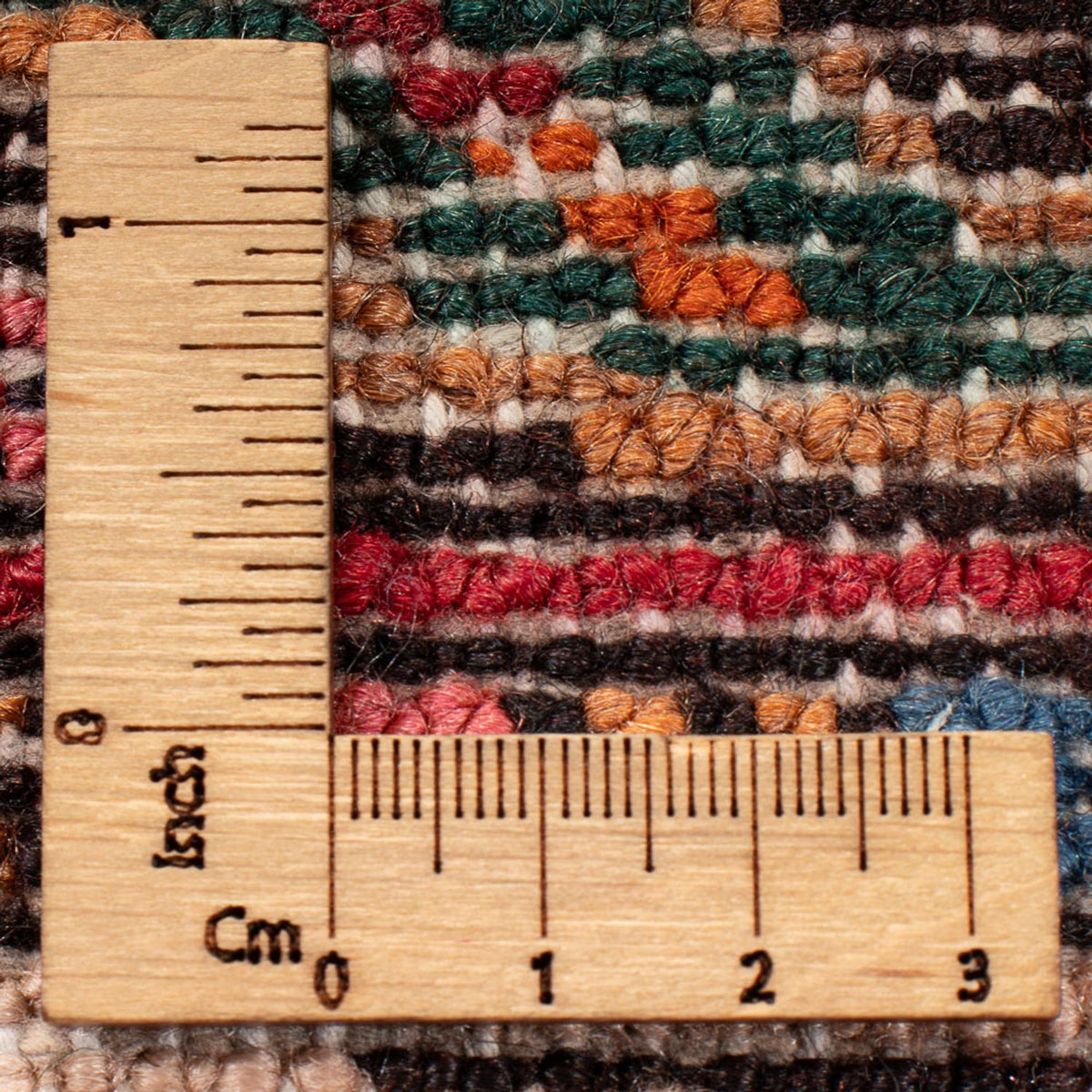 Alfombra persa - Nómada - Real - 193 x 156 cm - azul oscuro